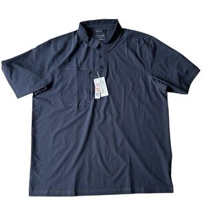 North End Men's Dark Grey Short Sleeve  Polo Shirt Size XXL